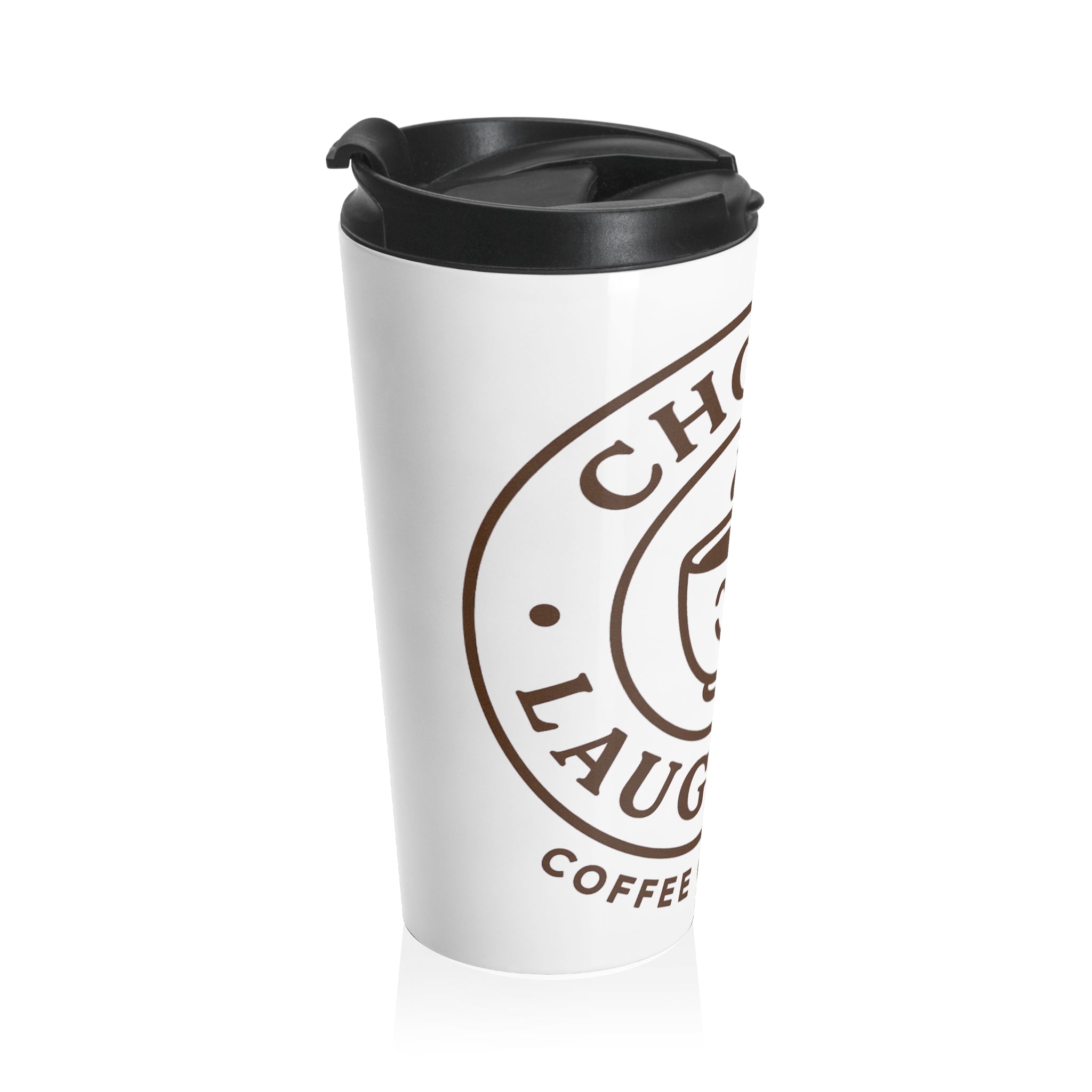 Choose Laughter Coffee Travel Mug — Stainless Steel Insulated Tumbler