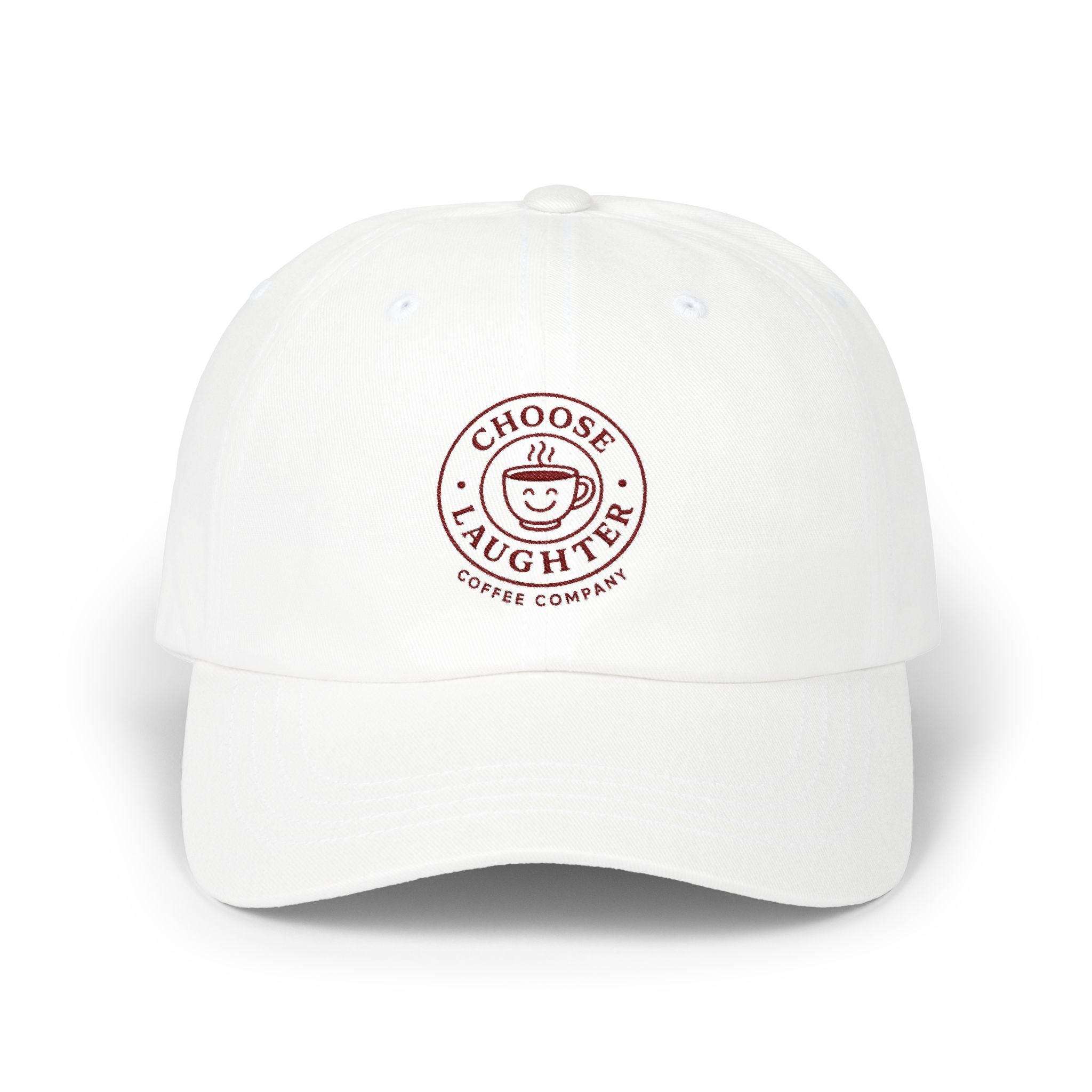 Choose Laughter Dad Cap | Embroidered Smile Logo Baseball Hat
