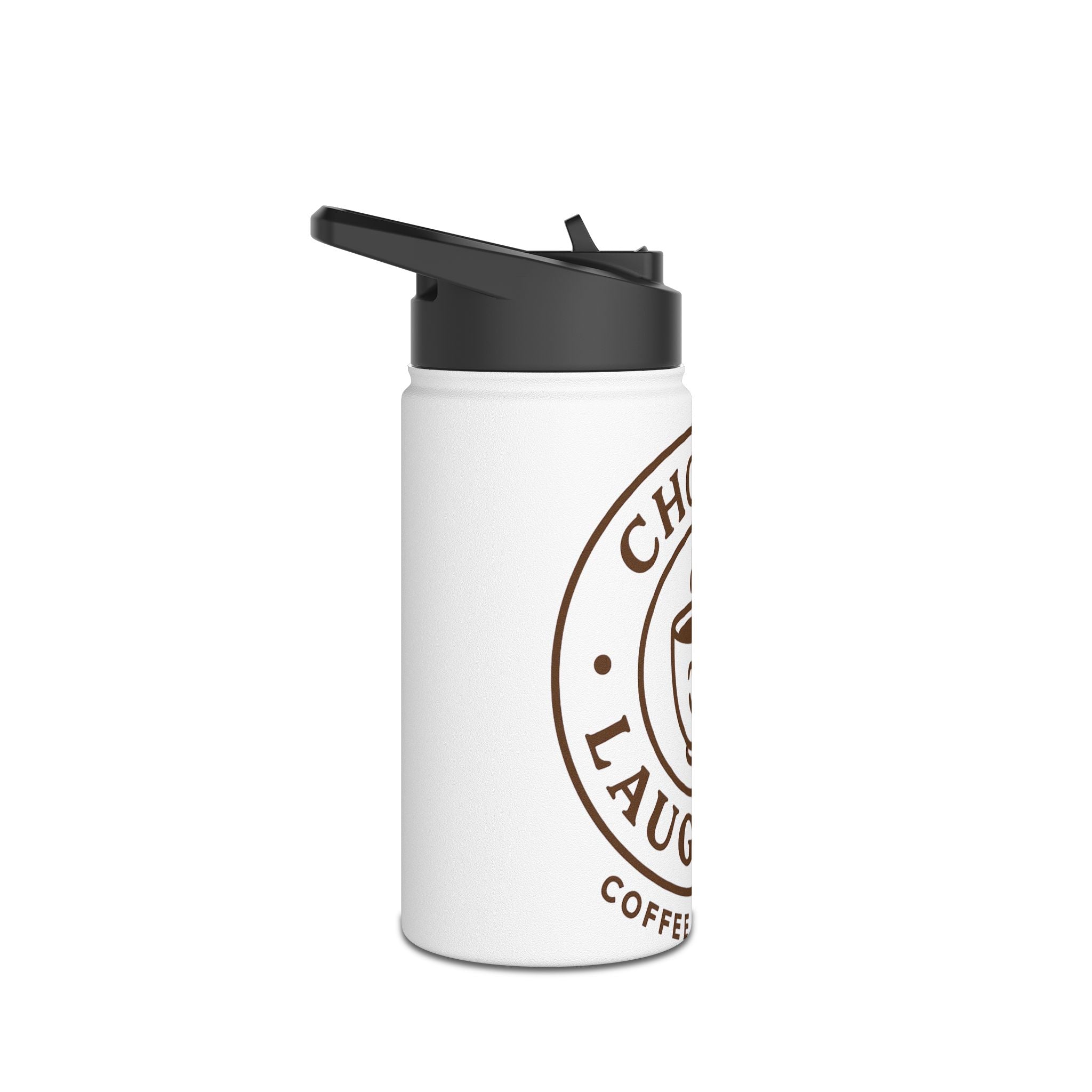 Choose Laughter Coffee Stainless Steel Water Bottle