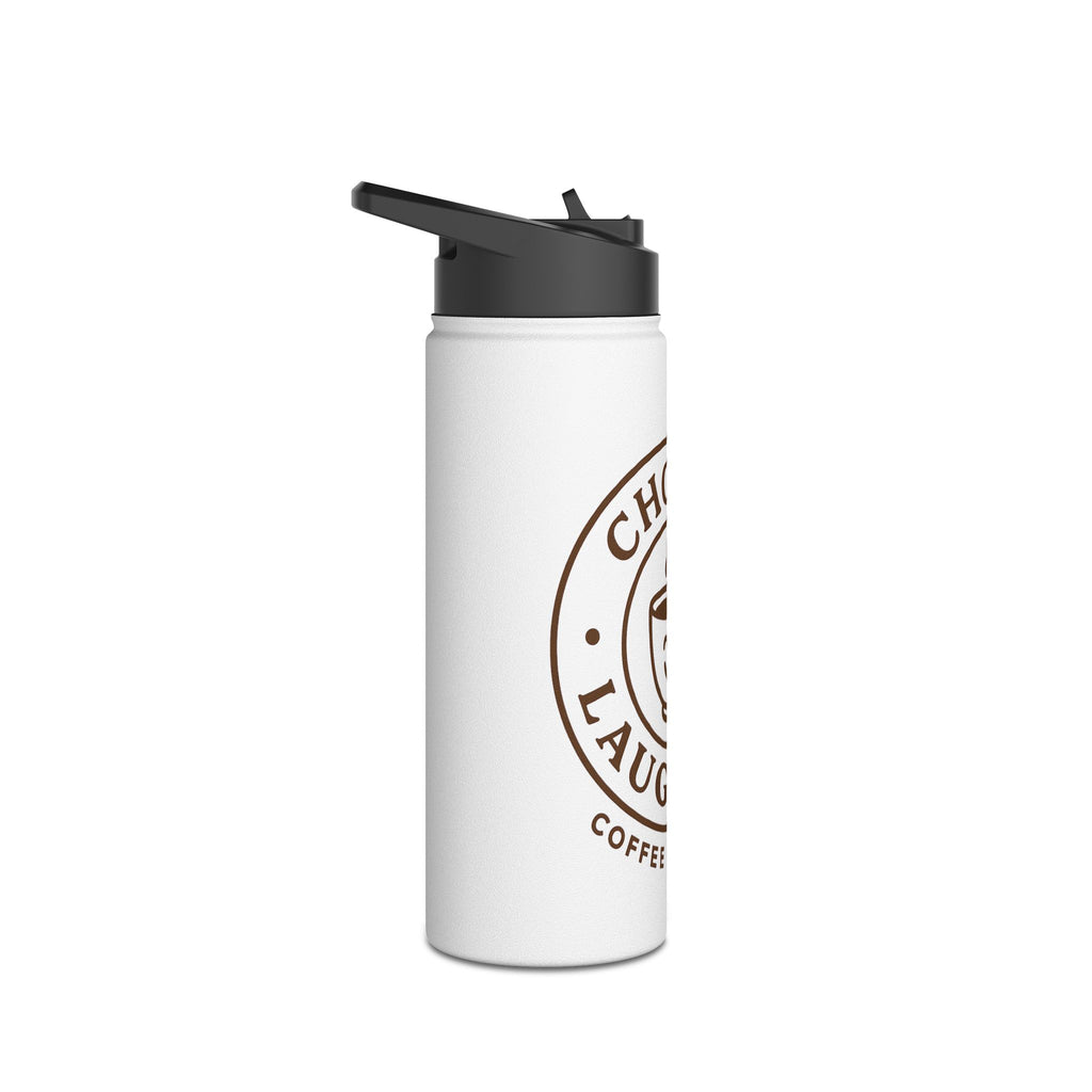 Choose Laughter Coffee Stainless Steel Water Bottle