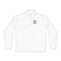 Quarter-Zip Pullover — 'Coffee First' Small Chest Logo Cozy Pullover