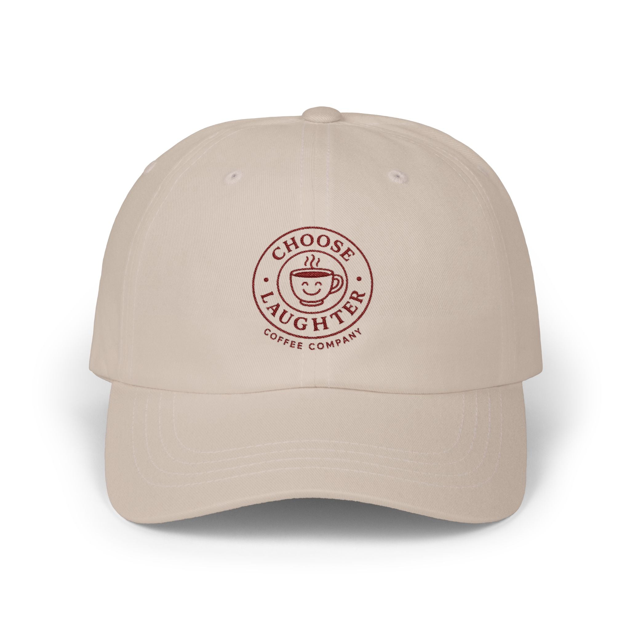 Choose Laughter Dad Cap | Embroidered Smile Logo Baseball Hat